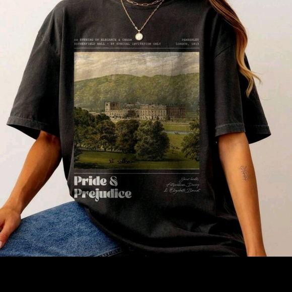 Black Pride & Prejudice Graphic Tee - Picture 3 of 3